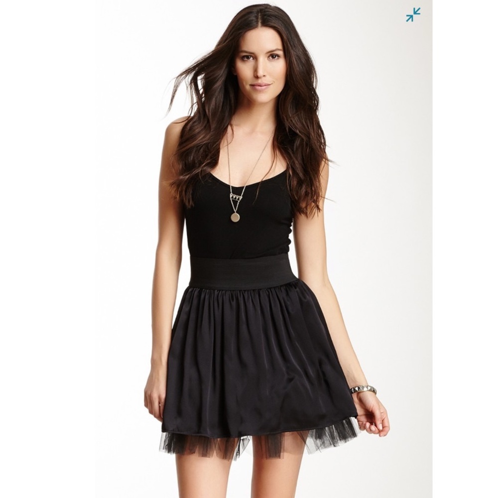 ❤️WHITNEY EVE❤️ BNWT BLACK SILK BALLERINA SKIRT